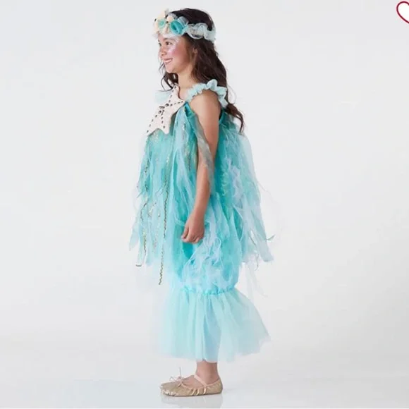 EUC Pottery barn Kids Mermaid Halloween Costume 7-8T - Picture 4 of 13